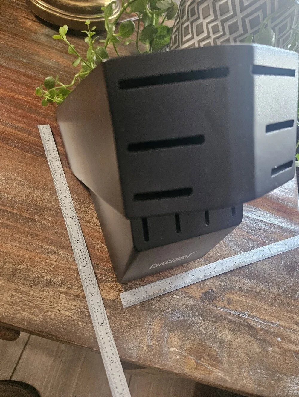 BASQUE MATTE BLACK SERIES •10 SLOT KNIFE BLOCK•